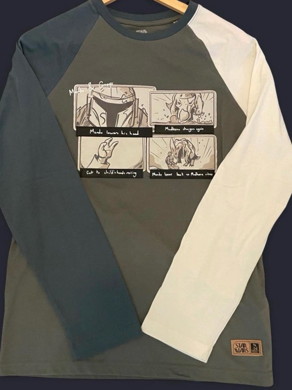 Star Wars Disneys parks Mandolorian  Grogu Long Sleeve Shirt -